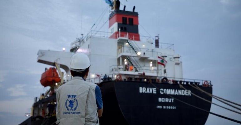 The vessel Brave Commander arrived in Djibouti on August 30 Photo WFP60.jpg