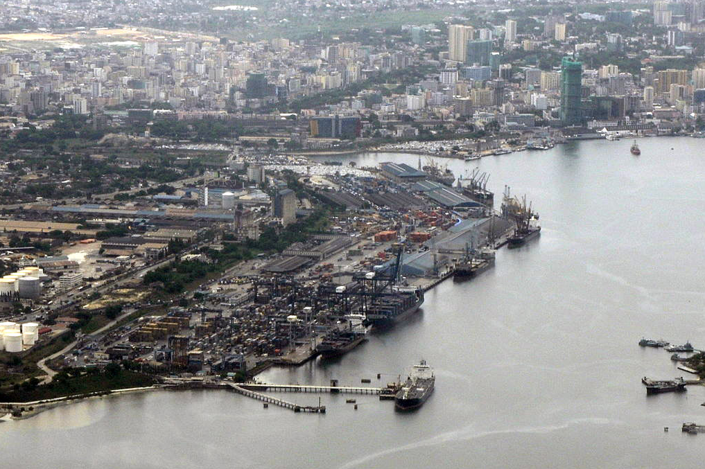 Dar es Salaam port in Tanzania.png